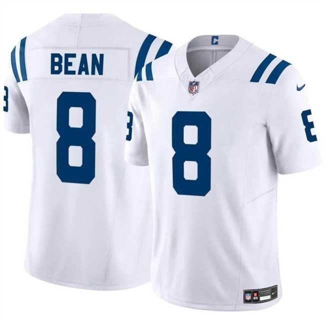 Men & Women & Youth Indianapolis Colts #8 Jason Bean White 2024 F.U.S.E. Vapor Limited Stitched Jersey